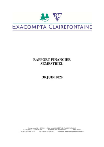 Thumbnail Exacompta Clairefontaine Half-year Report 2020-h1