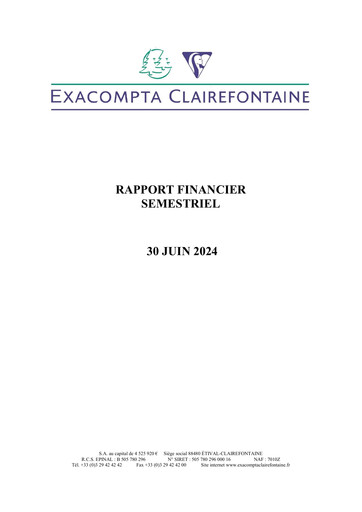 Thumbnail Exacompta Clairefontaine Half-year Report 2024-h1