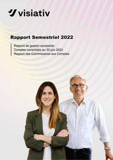 Miniature Visiativ SA Rapport semestriel 2022-h1