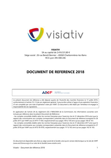 Thumbnail Visiativ SA Universal Registration Document 2018
