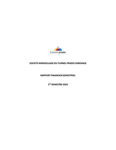 Thumbnail Société Marseillaise du Tunnel Prado-Carénage Half-year Report 2025-h1