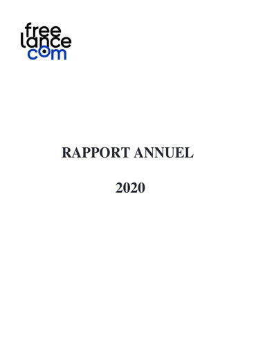 Thumbnail Freelance.com SA Annual Report 2020