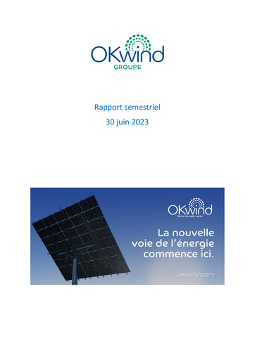 Thumbnail Groupe OKwind Half-year Report 2023-h1