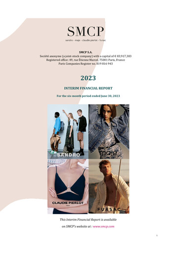 Thumbnail SMCP S.A. Half-year Report 2023-h1