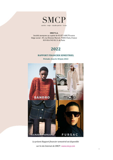Thumbnail SMCP S.A. Half-year Report 2022-h1
