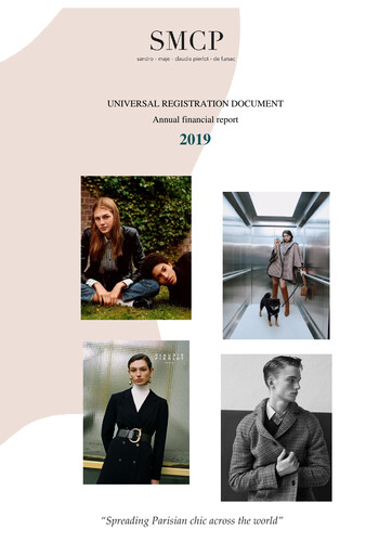 Thumbnail SMCP S.A. Universal Registration Document 2019