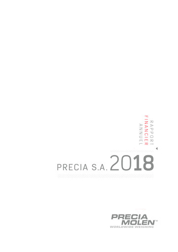 Thumbnail Precia S.A. Annual Report 2018