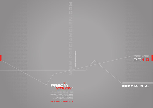 Thumbnail Precia S.A. Financial Report 2010