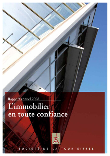 Miniature Société de la Tour Eiffel Rapport annuel 2008