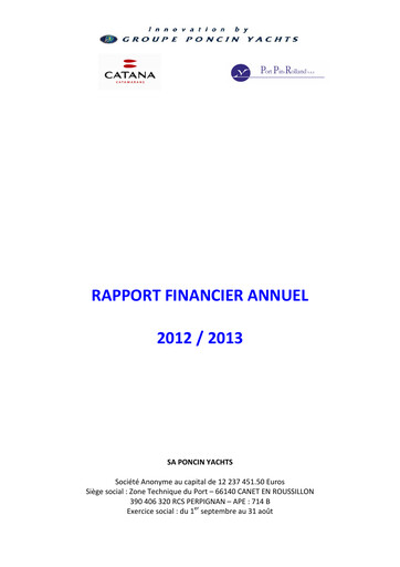 Thumbnail Catana Group Financial Report 2012-2013