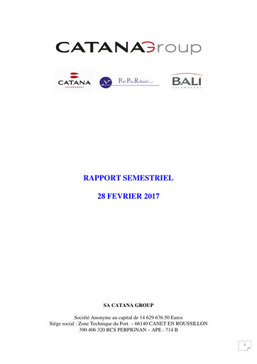 Thumbnail Catana Group Half-year Report 2016-2017