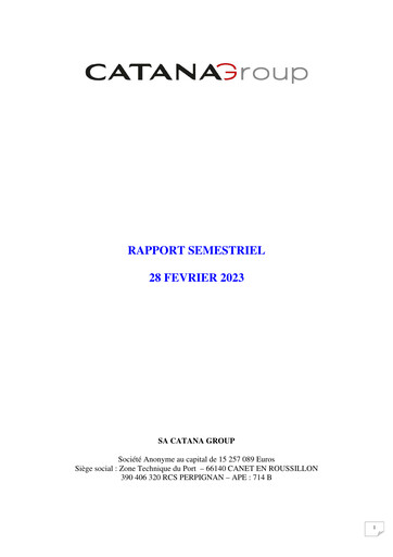 Thumbnail Catana Group Half-year Report 2022-2023