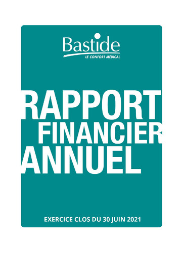 Miniature Bastide Le Confort Médical Rapport annuel 2021