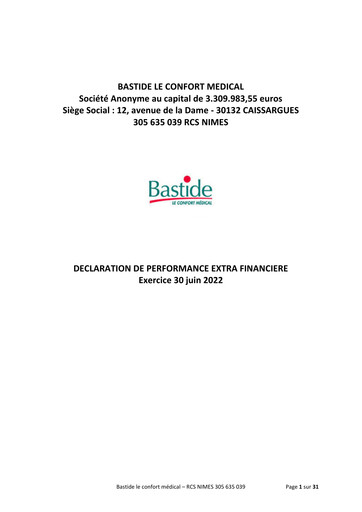Thumbnail Bastide Le Confort Médical ESG Report 2022