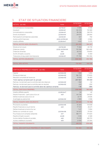 Thumbnail Hexaom Financial Statement 2020