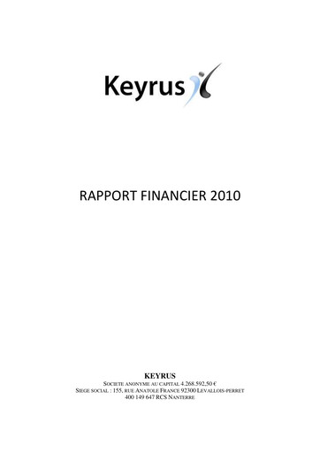 Thumbnail Keyrus Financial Report 2010