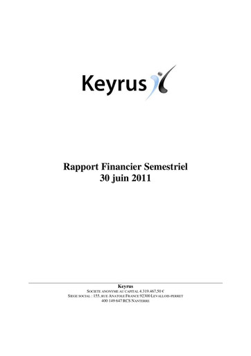 Thumbnail Keyrus Half-year Report 2011-h1