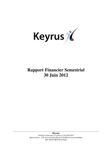 Thumbnail Keyrus Half-year Report 2012-h1