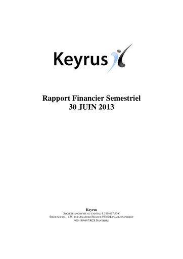 Thumbnail Keyrus Half-year Report 2013-h1