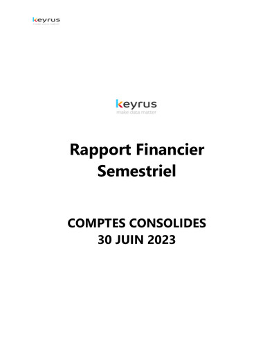 Thumbnail Keyrus Half-year Report 2023-h1
