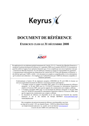 Thumbnail Keyrus Universal Registration Document 2008