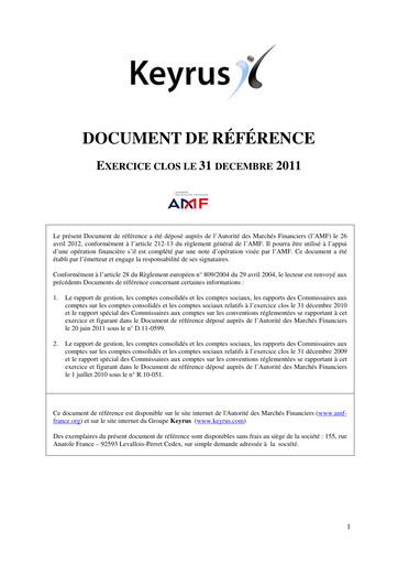 Thumbnail Keyrus Universal Registration Document 2011