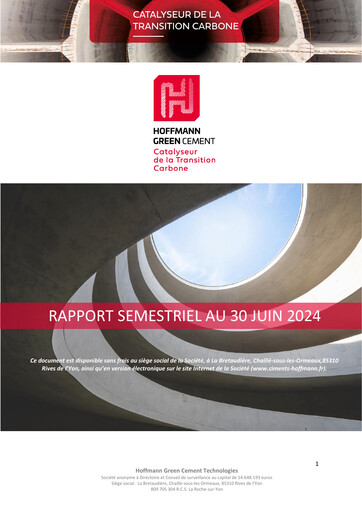 Thumbnail Hoffmann Green Cement Technologies Half-year Report 2024-h1