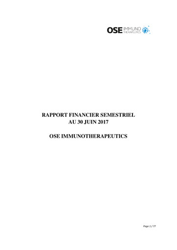 Thumbnail OSE Immunotherapeutics Half-year Report 2017-h1
