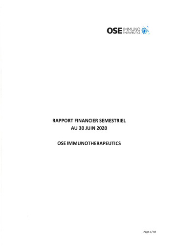 Thumbnail OSE Immunotherapeutics Half-year Report 2020-h1