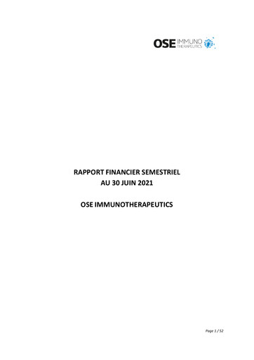 Thumbnail OSE Immunotherapeutics Half-year Report 2021-h1