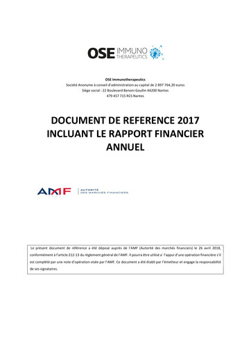 Thumbnail OSE Immunotherapeutics Universal Registration Document 2017