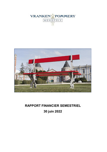 Thumbnail Vranken-Pommery Monopole Half-year Report 2022-h1
