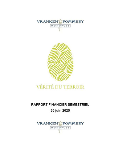 Thumbnail Vranken-Pommery Monopole Half-year Report 2025-h1