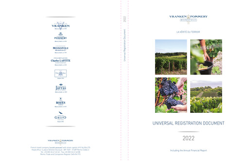 Thumbnail Vranken-Pommery Monopole Universal Registration Document 2022