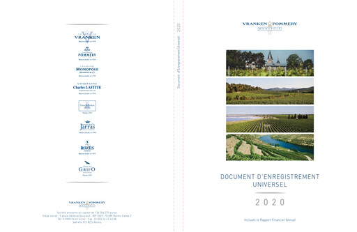 Thumbnail Vranken-Pommery Monopole Universal Registration Document 2020