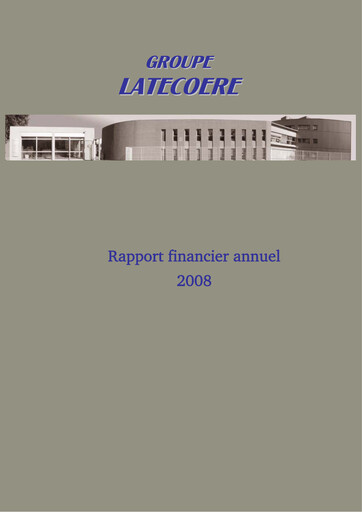 Vorschaubild Latécoère S.A. Finanzbericht 2008