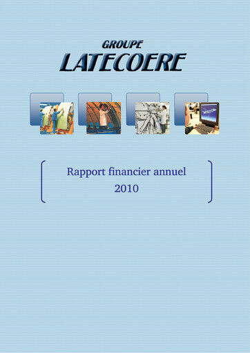 Vorschaubild Latécoère S.A. Finanzbericht 2010