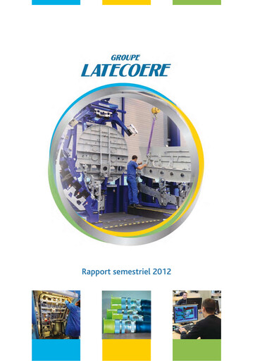 Miniature Latécoère S.A. Rapport semestriel 2012-h1