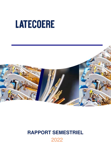 Miniature Latécoère S.A. Rapport semestriel 2022-h1