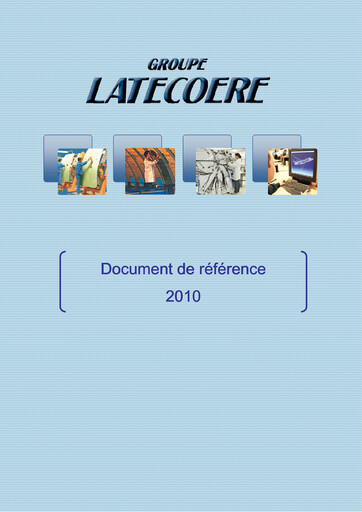 Thumbnail Latécoère S.A. Universal Registration Document 2010