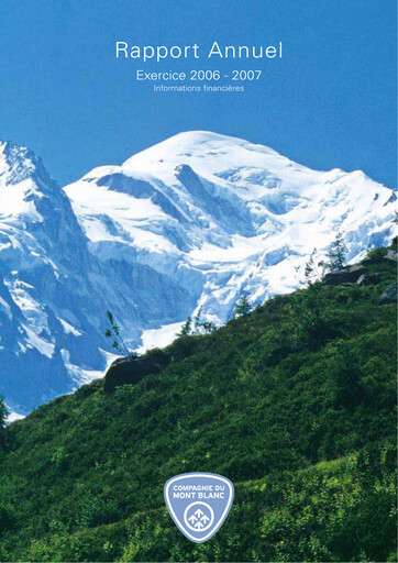 Thumbnail Compagnie Du Mont-Blanc Annual Report 2006-2007