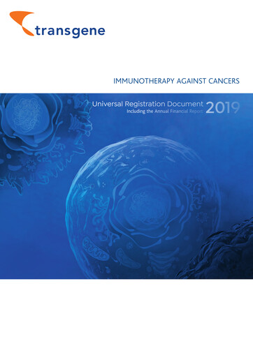 Thumbnail Transgene SA Universal Registration Document 2019