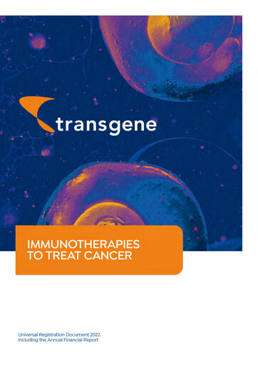 Thumbnail Transgene SA Universal Registration Document 2022