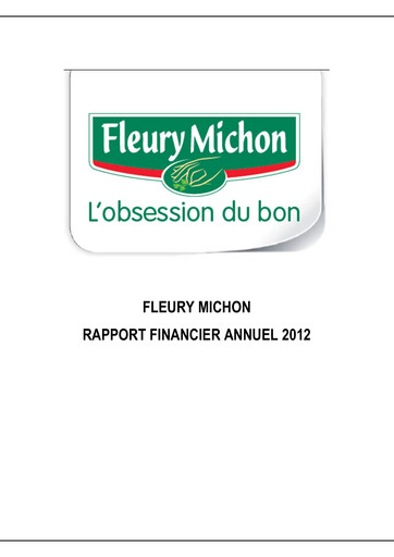 Vorschaubild Fleury Michon Finanzbericht 2012