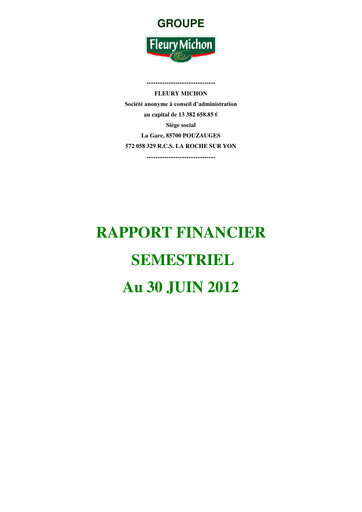 Thumbnail Fleury Michon Half-year Report 2012-h1