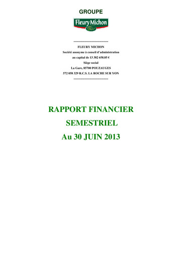 Thumbnail Fleury Michon Half-year Report 2013-h1