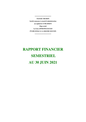 Vorschaubild Fleury Michon Halbjahresbericht 2021-h1