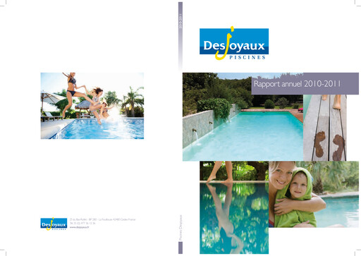 Thumbnail Piscines Desjoyaux Annual Report 2010-2011