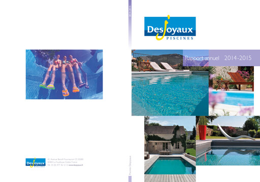 Thumbnail Piscines Desjoyaux Annual Report 2014-2015