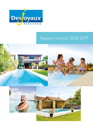 Thumbnail Piscines Desjoyaux Annual Report 2018-2019